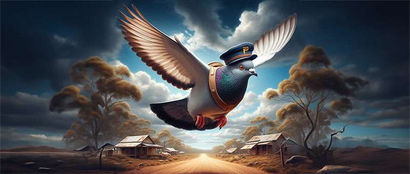 an australia post messenger pigeon